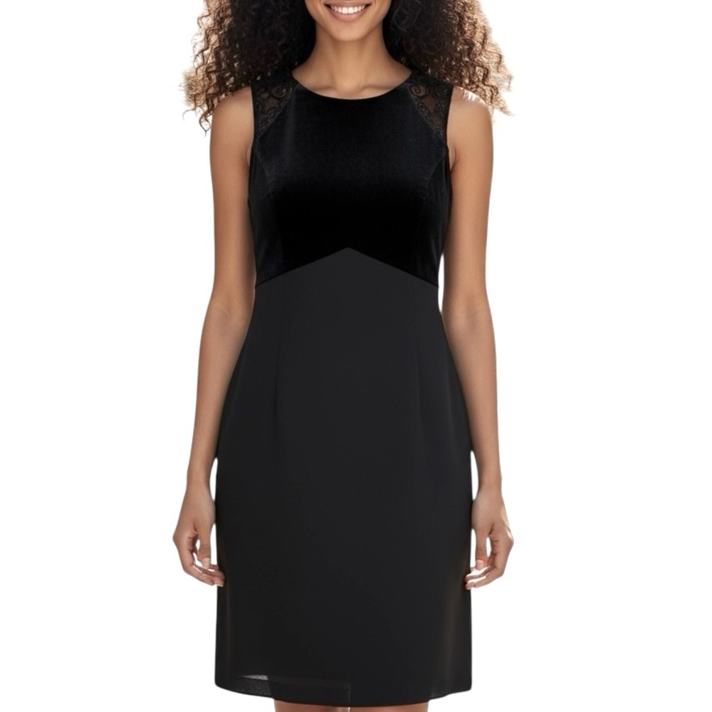 Roberta Black Illusions Dress. Sz 7/8.